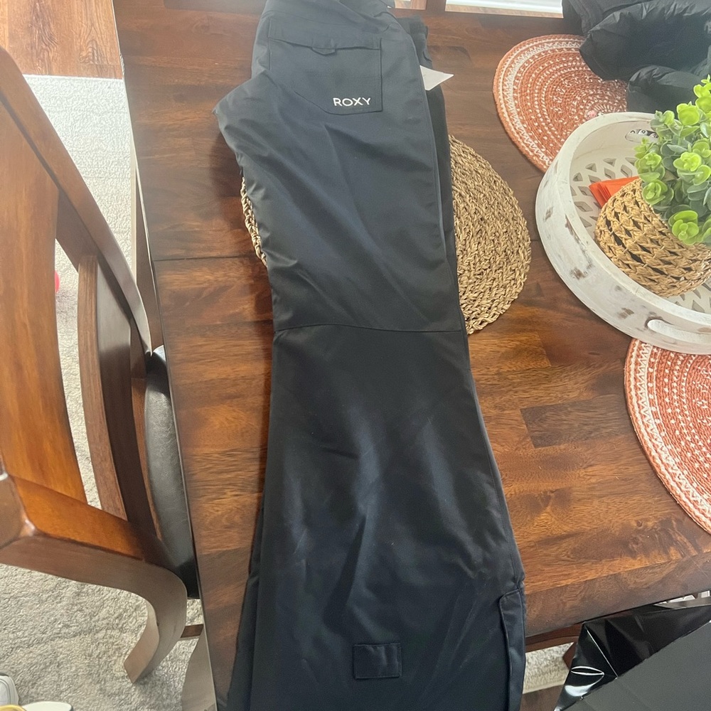 Roxy Backyard DryFlight 10K Waterproof Snowboard Ski Pants Black Size M